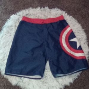 Captain America swim shorts